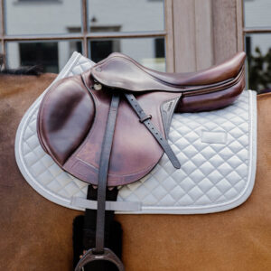 Kentucky Jumping Saddle Pad Diamond Rope - Grey