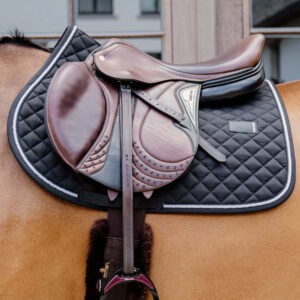 Kentucky Jumping Saddle Pad Diamond Rope - Black