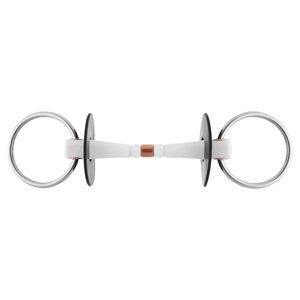 Nathe Loose Ring Snaffle with Flex Mullen Mouth and Copper Middle Link