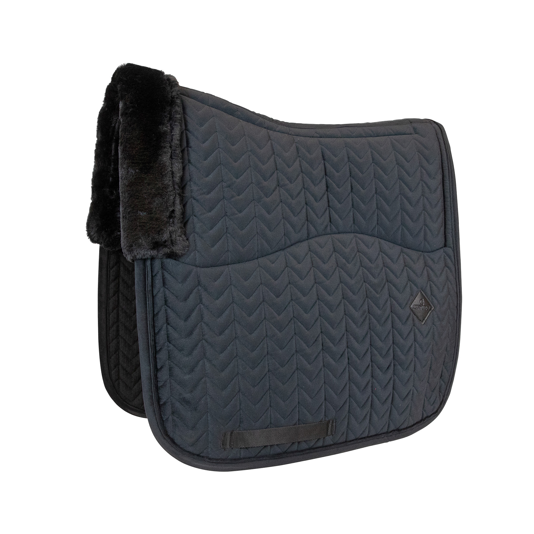 Kentucky Skin Friendly Velvet Dressage Saddle Pad - Black - Image 2