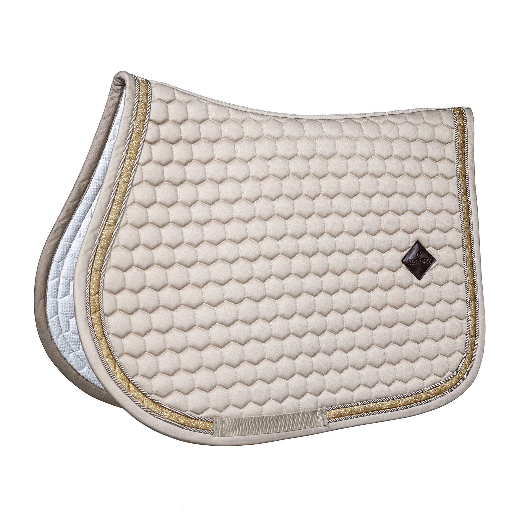 Kentucky Jumping Saddle Pad Glitter Band - Beige - Image 2