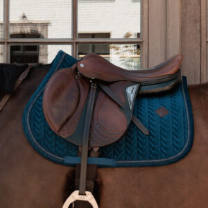 Kentucky Velvet Mini Pearls Jumping Saddle Pad - Navy