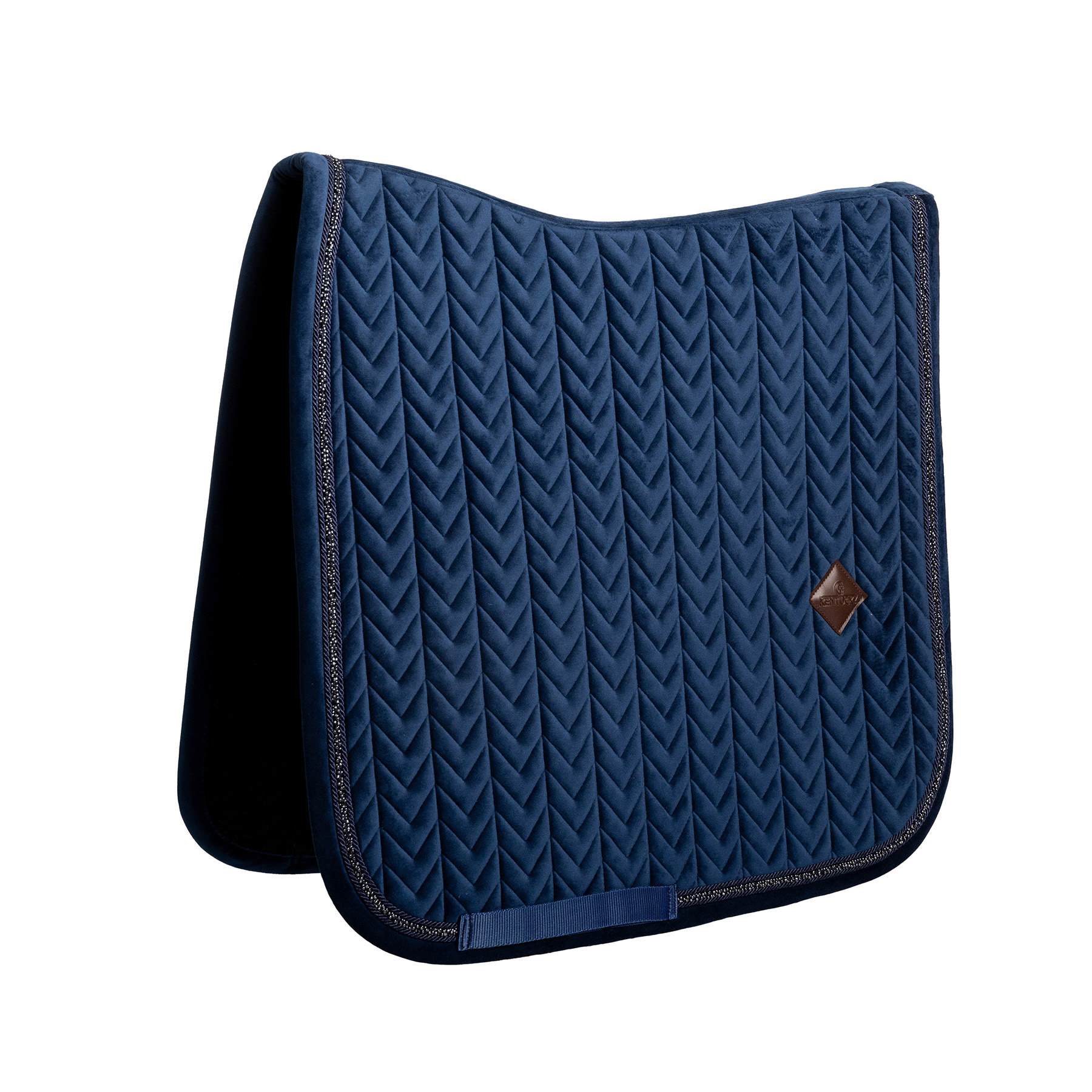 Kentucky Velvet Mini Pearls Dressage Saddle Pad - Navy - Image 4