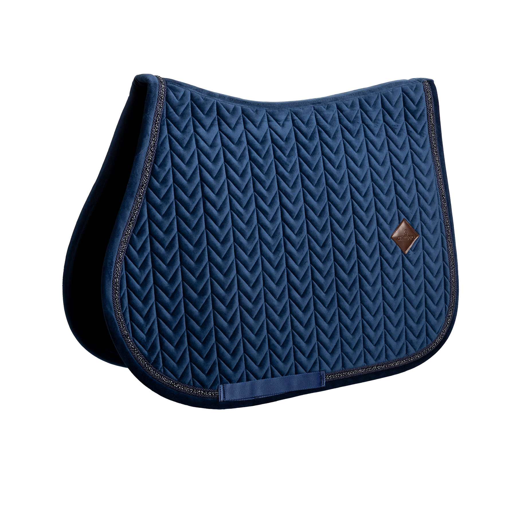 Kentucky Velvet Mini Pearls Jumping Saddle Pad - Navy - Image 5