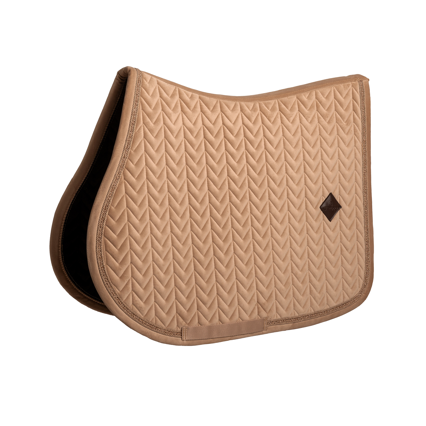 Kentucky Velvet Mini Pearls Jumping Saddle Pad - Beige - Image 3