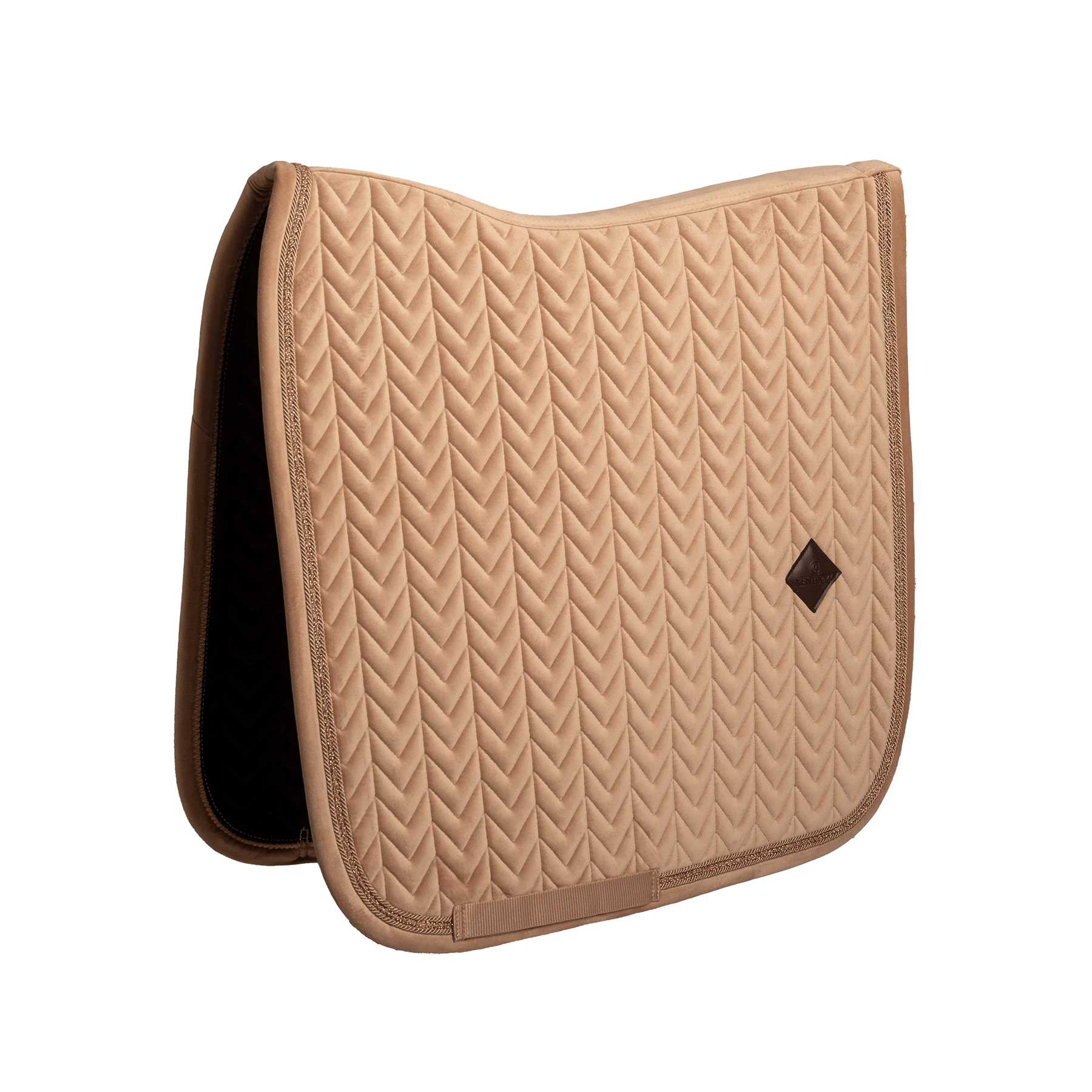Kentucky Velvet Mini Pearls Dressage Saddle Pad - Beige - Image 2