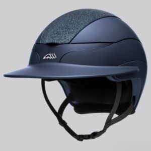 Equiline Xanto Sun Visor Riding Helmet with Swarovski Top and Logo