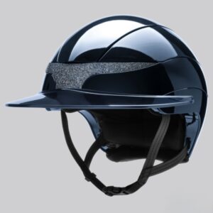 Equiline Xanto Sun Visor Riding Helmet with Swarovski Badge