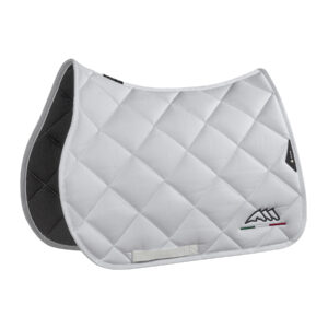 Equiline Saddle Pad and Ear Net Set Rombo Logo - Dressage - White