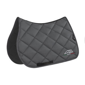 Equiline Saddle Pad and Ear Net Set Rombo Logo - Dressage - Grey
