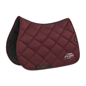 Equiline Saddle Pad and Ear Net Set Rombo Logo- Jumping - Bordeaux