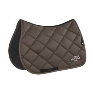 Equiline Saddle Pad and Ear Net Set Rombo Logo - Dressage - Cappuccino