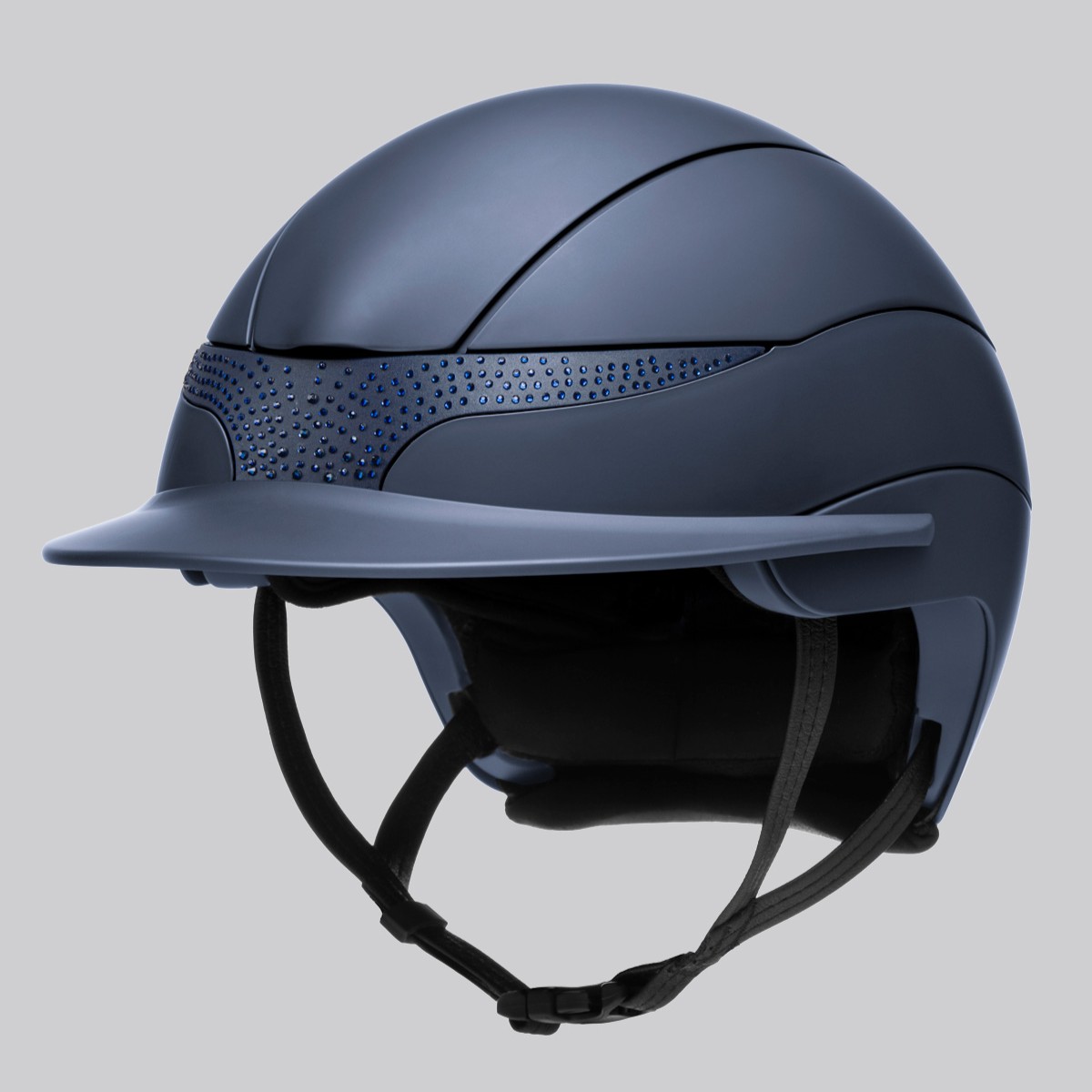Equiline Xanto Standard Visor Riding Helmet with Strass - Image 2