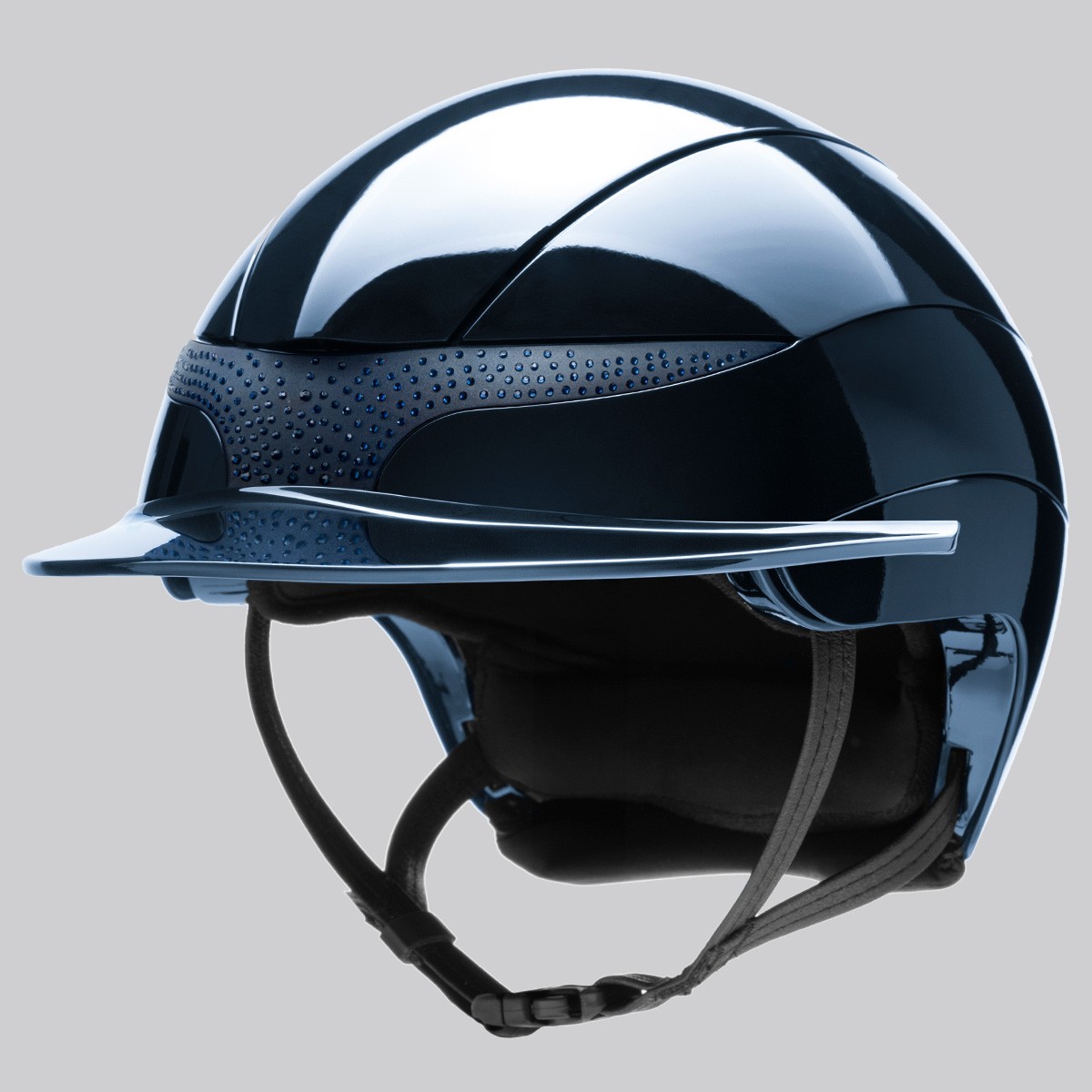 Equiline Xanto Standard Visor Riding Helmet with Strass - Image 4