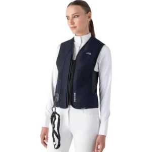 Equiline Unisex Air Bag Vest Belair with Level 2 Back Protector - Navy