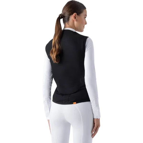 Equiline Unisex Air Bag Vest Belair with Level 2 Back Protector - Black - Image 2