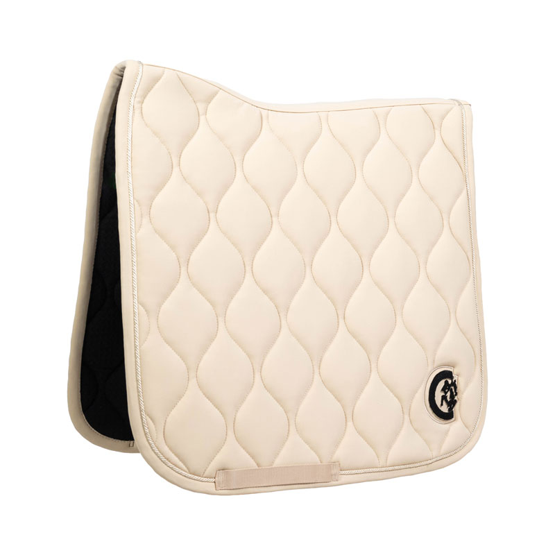 Kentucky Dressage Saddle Pad Wave 3D Logo - Beige - Image 2