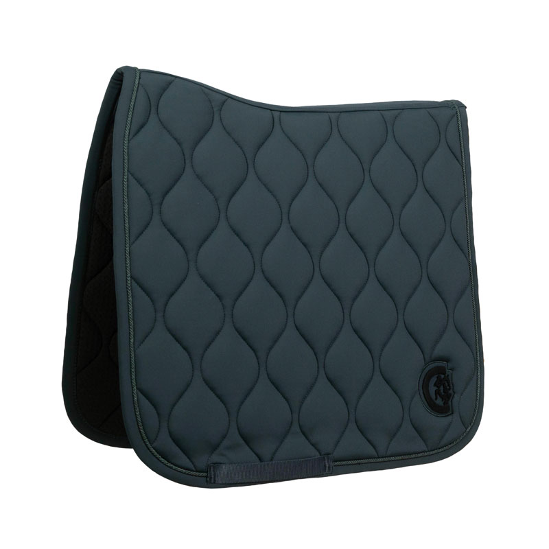 Kentucky Dressage Saddle Pad Wave 3D Logo - Pine Green - Image 2