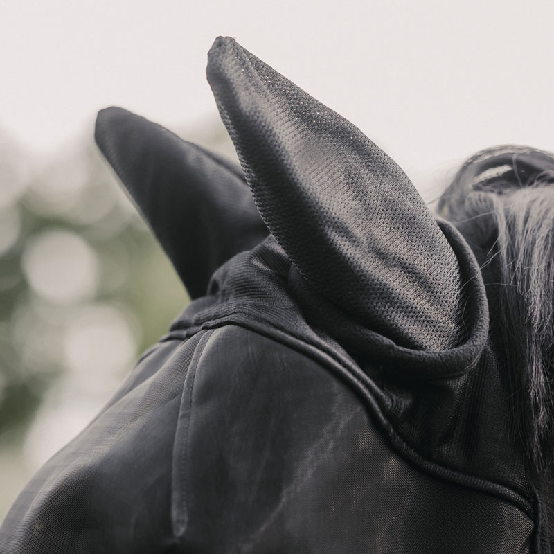Kentucky Fly Mask Classic With Ears - Black - Image 2