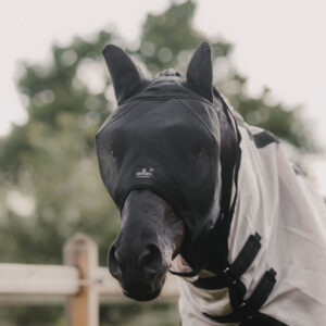 Kentucky Fly Mask Classic With Ears - Black