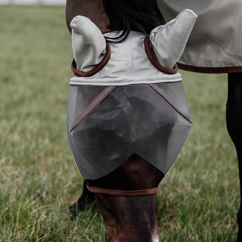 Kentucky Fly Mask Classic With Ears - Silver