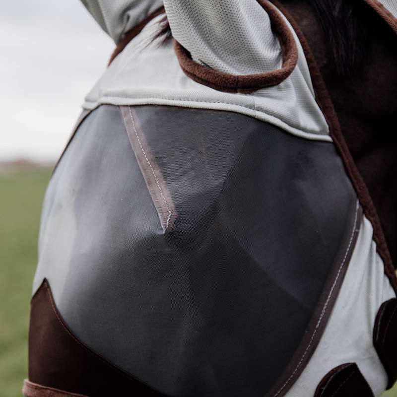 Kentucky Fly Mask Classic With Ears - Silver - Image 2