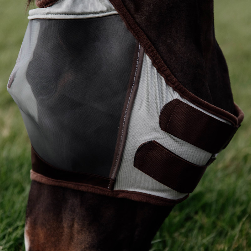 Kentucky Fly Mask Classic With Ears - Silver - Image 3