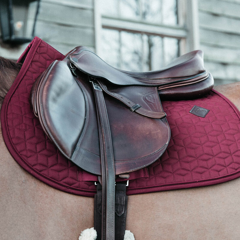 Kentucky Jumping Saddle Pad Classic - Bordeaux - Image 2