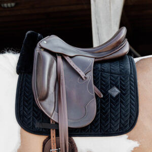 Kentucky Skin Friendly Velvet Dressage Saddle Pad - Black