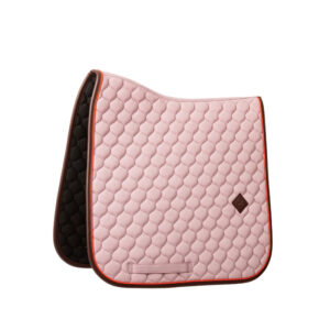 Kentucky Onion Quilt Dressage Saddle Pad with Neon Leather - Lavender