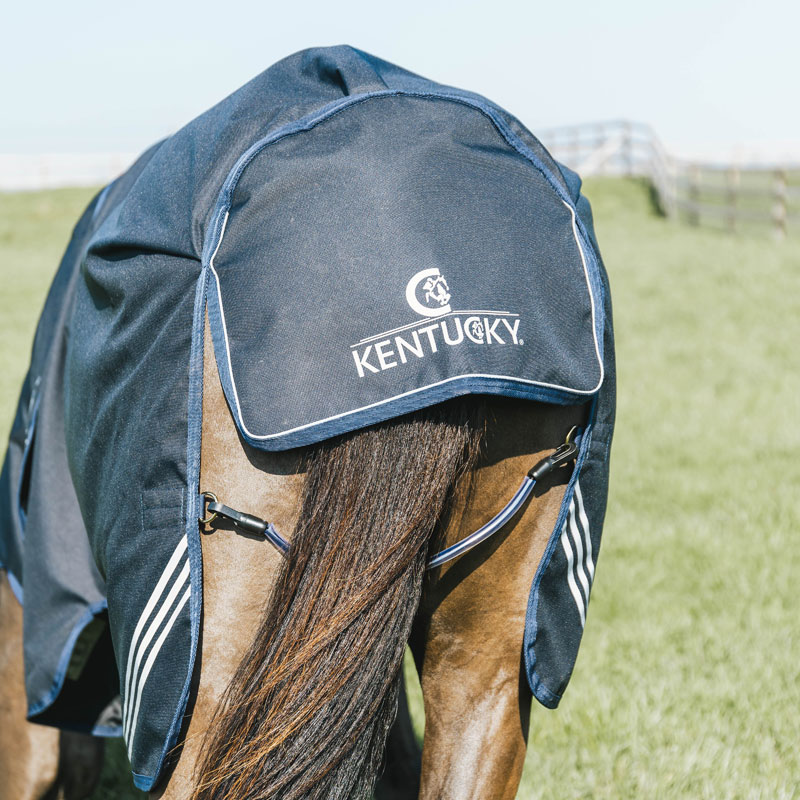 Kentucky Turnout Rug All Weather Waterproof Comfort - Navy - Image 5