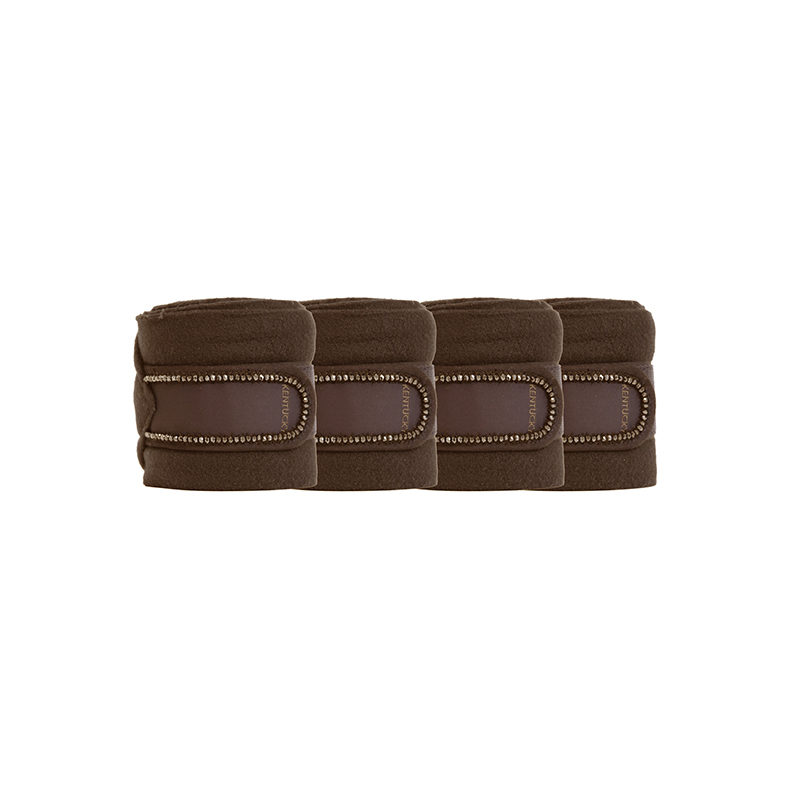 Kentucky Polar Fleece Bandages Pearls - Brown