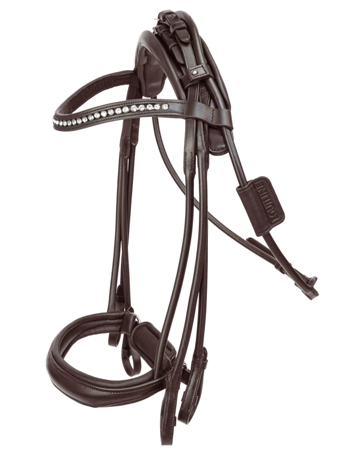 Equiline Dressage Double Bridle - Brown