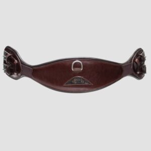 Equiline Anatomic Dressage Girth with Elastic Tape - Brown