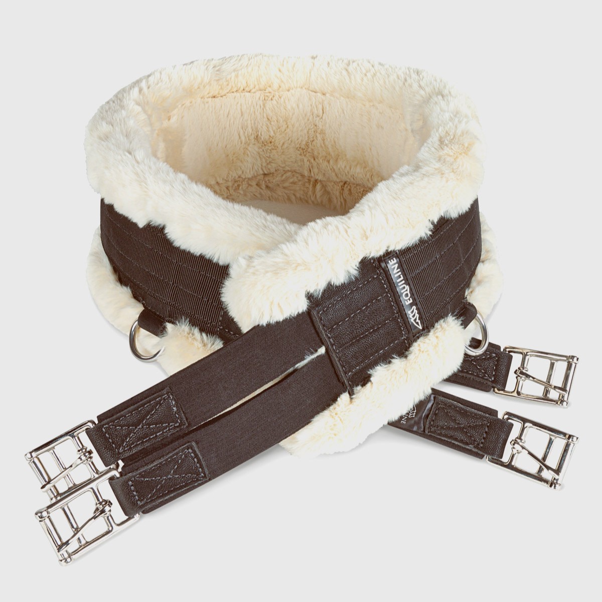 Equiline Pony Synthetic Lambswool Girth - Brown