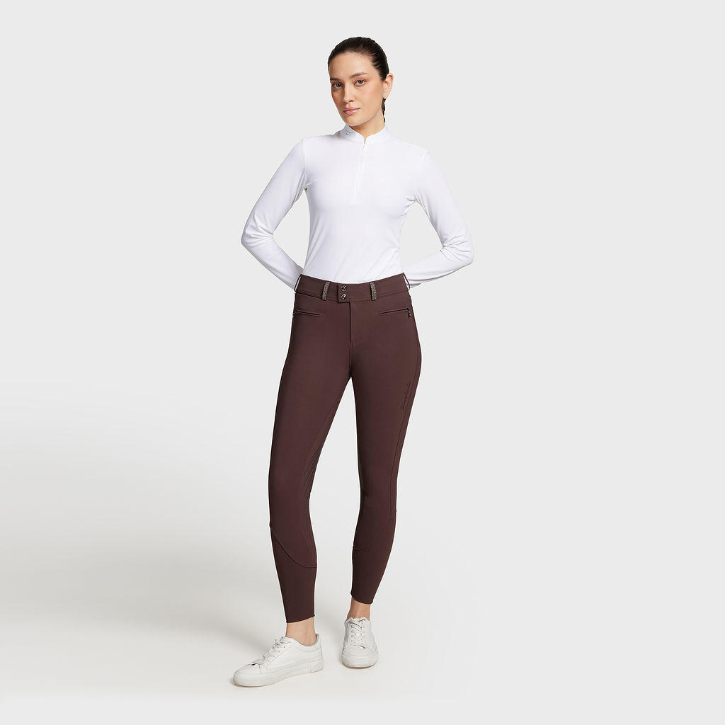 Samshield Womens Knee Grip Breeches Chloe Crystal - EU32/UK4