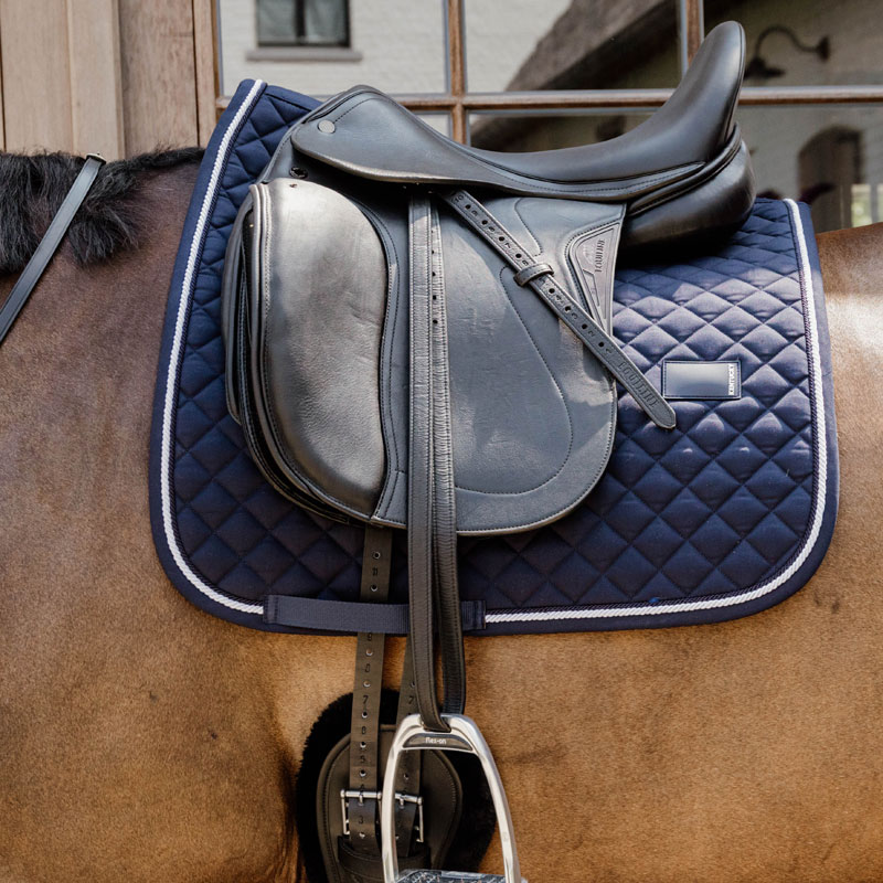 Kentucky Dressage Saddle Pad Diamond Rope - Navy