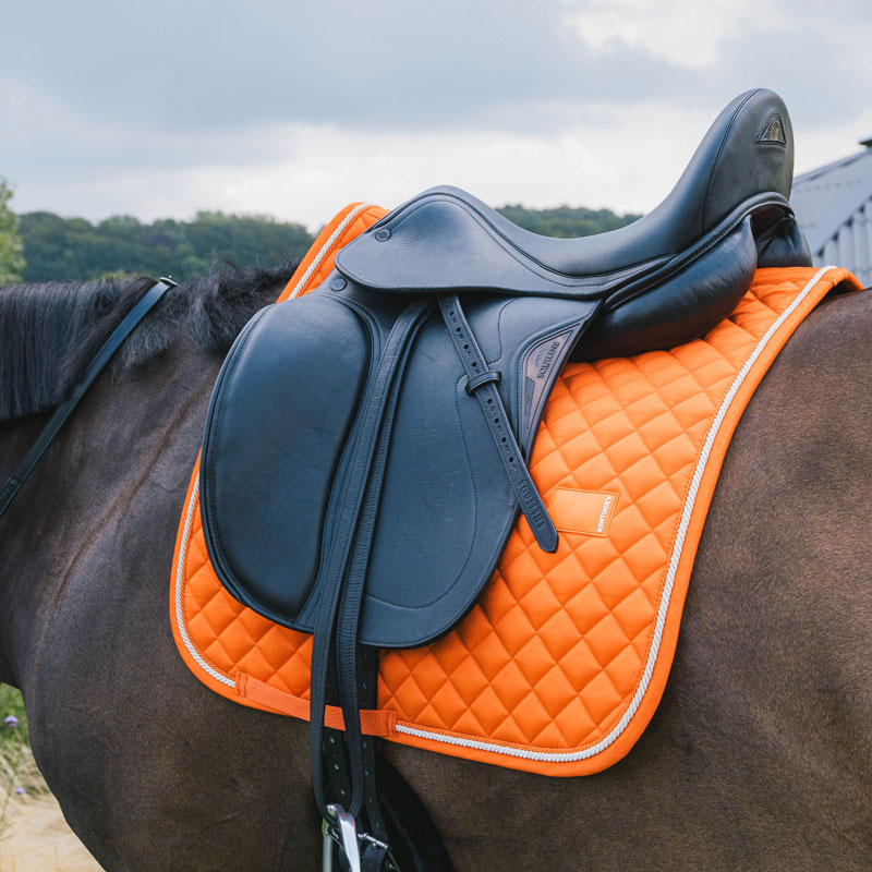 Kentucky Dressage Saddle Pad Diamond Rope - Orange - Image 2