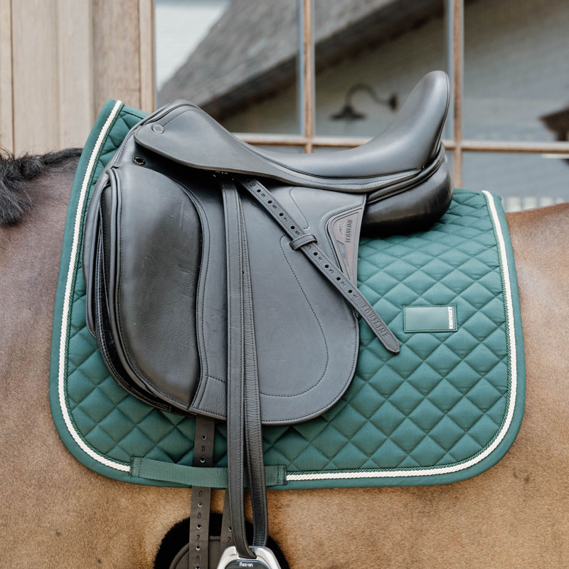 Kentucky Dressage Saddle Pad Diamond Rope - Pine Green