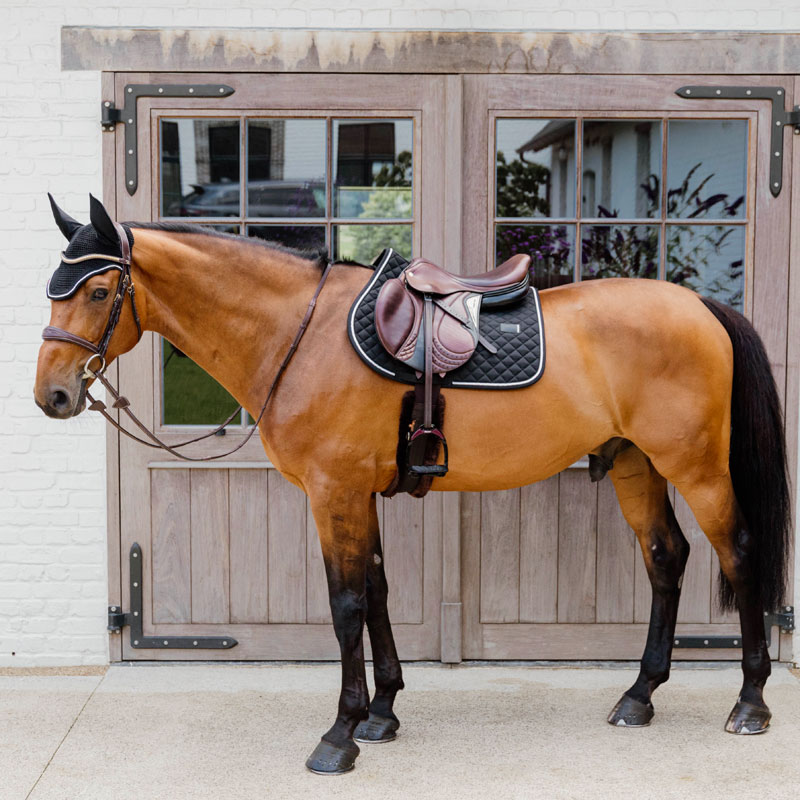 Kentucky Jumping Saddle Pad Diamond Rope - Black - Image 2