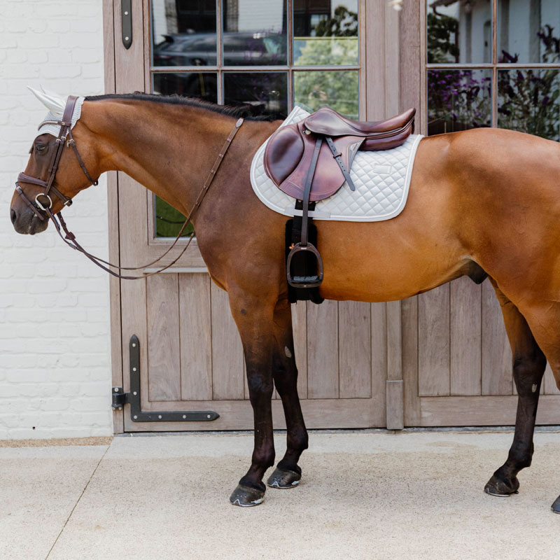 Kentucky Jumping Saddle Pad Diamond Rope - Grey - Image 2