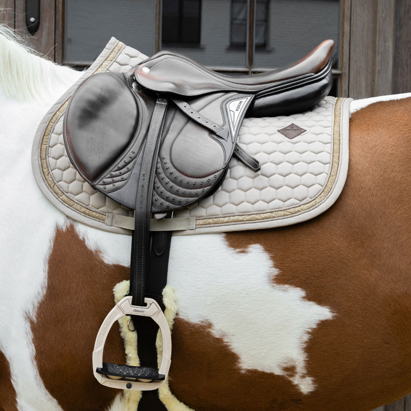 Kentucky Jumping Saddle Pad Glitter Band - Beige