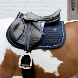 Kentucky Jumping Saddle Pad Glitter Band - Navy