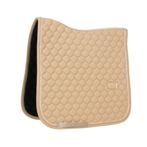 Kentucky Onion Quilt Dressage Saddle Pad with Rubber Logo - Beige