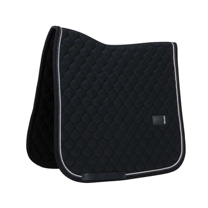 Kentucky Onion Quilt Dressage Saddle Pad with Rubber Logo - Black