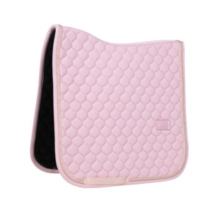 Kentucky Onion Quilt Dressage Saddle Pad with Rubber Logo - Light Pink