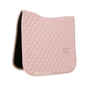 Kentucky Onion Quilt Dressage Saddle Pad with Rubber Logo - Old Rose
