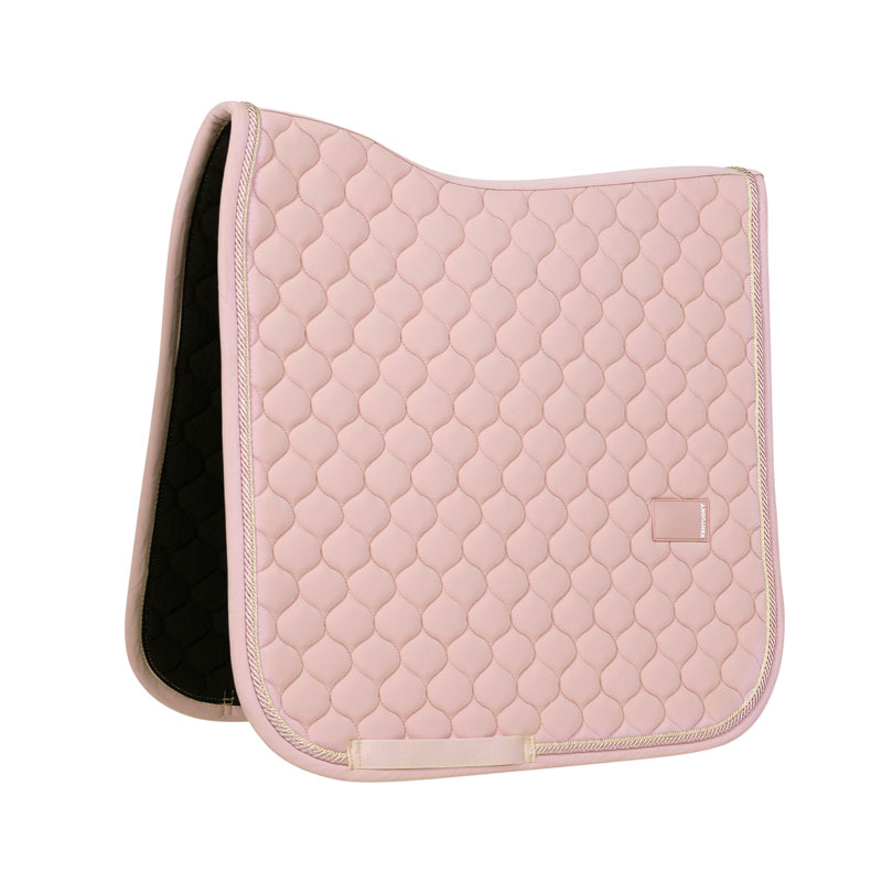 Kentucky Onion Quilt Dressage Saddle Pad with Rubber Logo - Old Rose