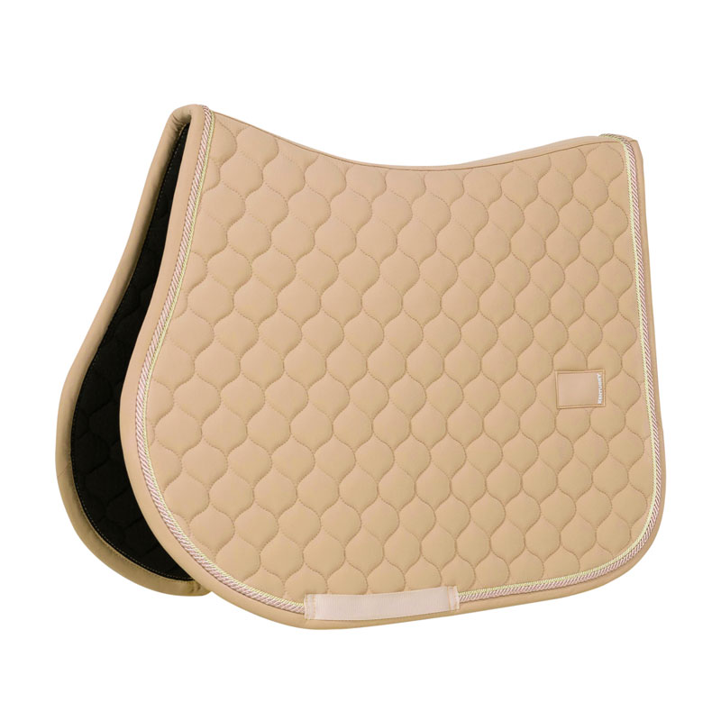 Kentucky Onion Quilt Jumping Saddle Pad with Rubber Logo - Beige