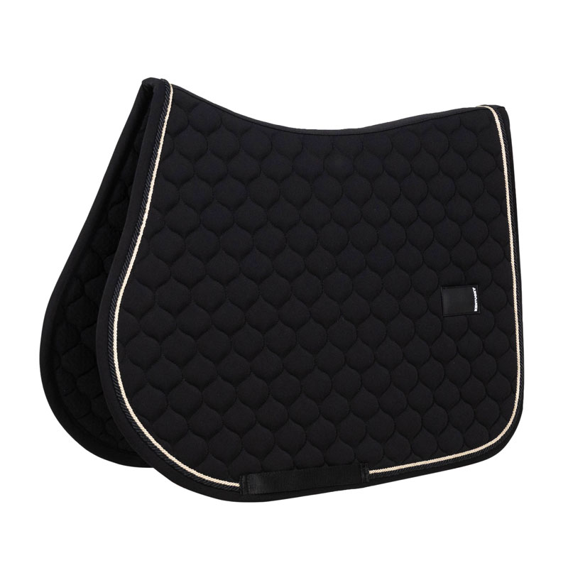 Kentucky Onion Quilt Jumping Saddle Pad with Rubber Logo - Black